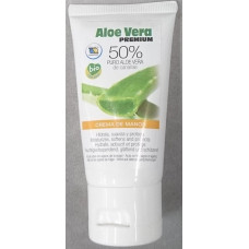 Aloe Vera Premium - Crema de Manos Eco 50% Puro Aloe Vera Bio Handcreme 50ml Tube hergestellt auf Gran Canaria