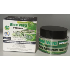 Aloe Vera Premium - Crema Regenerante Facial Noche Gesichtscreme Nacht 50ml hergestellt auf Gran Canaria