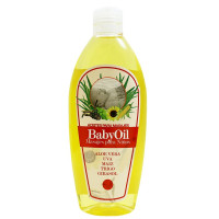 Cosmonatura - Aceite Baby BabyOil Aloe Vera, Uva, Maiz 250ml Quetschflasche hergestellt auf Teneriffa