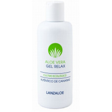 Lanzaloe - Aloe Vera Gel Relax Ecologico Bio Flüssigkeitsgel 250ml Pumpflasche hergestellt auf Lanzarote