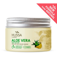 Mussa Canaria - Manteca Crema Corporal Body Butter Aloe Vera Platano Ecologico Bio Creme 300ml Dose hergestellt auf Teneriffa