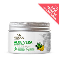 Mussa Canaria - Manteca Crema Mini Body Butter Aloe Vera Platano Ecologico Bio Creme 70ml Dose hergestellt auf Teneriffa