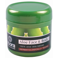 abora - Aloe Face and Body Moisture Cream dermatologically tested Aloe Vera-Creme 300ml Dose hergestellt auf Teneriffa
