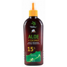 Tabaibasun - Aloe Coconut Sun Lotion SPF15 Aloe Vera Sonnencreme 200ml hergestellt auf Teneriffa