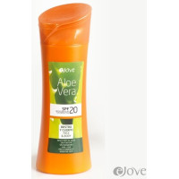 eJove - Aloe Vera Creme Proteccion Solar SPF20 Sonnenschutzcreme 400ml Flasche hergestellt auf Gran Canaria