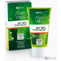eJove - Aloe Vera Creme Proteccion Solar SPF20 Sonnenschutzcreme 50ml Tube hergestellt auf Gran Canaria