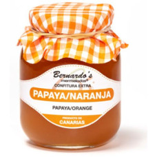 Bernardo's Mermeladas - Papaya Naranja Papaya-Orange-Konfitüre extra 240g hergestellt auf Lanzarote