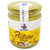 Guachinerfe - Platano Mermelade sin gluten Bananen-Marmelade glutenfrei 270g Glas hergestellt auf Teneriffa
