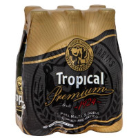 Tropical - Premium Cerveza doble malta Bier 5,7% Vol. 6x 250ml Glasflasche hergestellt auf Gran Canaria