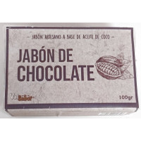 Valsabor - Jabon de Chocolate Handseife Schokoladen-Aroma 100g hergestellt auf Gran Canaria