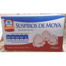 Doramas - Bizcochos de Moya Suspiros 300g Karton hergestellt auf Gran Canaria