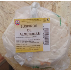 Dulceria Nublo - Suspiros de Almendras Bolsa ein Stück 80g Tüte hergestellt auf Gran Canaria
