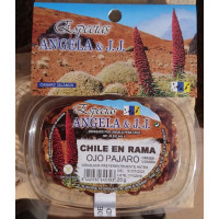 Especias Angela & J.J. - Chile En Rama Ojo Parajo Chilli-Schoten getrocknet 25g Schale hergestellt auf Teneriffa