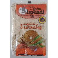 Molino de Gofio Imendi - Gofio de Mezcla 3 Cereales Dreikorn-Mehl geröstet 1kg hergestellt auf La Gomera
