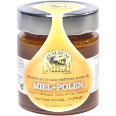 Zum-Zum Miel - Miel + Polen Bienenhonig mit Pollen Glas 340g hergestellt auf Teneriffa