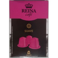 Cafe Reina - Suave 10 Capsulas Kaffee mild geröstet in Kapseln je 5g hergestellt auf Teneriffa
