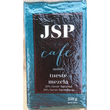 JSP - Cafe Molido Mezcla 50/50 Tueste Natural & Tueste Torrefacto Karton 250g hergestellt auf Teneriffa