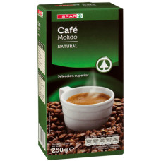 Spar - Cafe Molido Natural Röstkaffee gemahlen 250g hergestellt auf Teneriffa