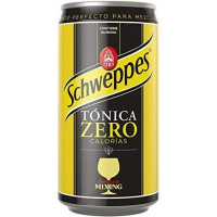 Schweppes - Tónica Zero Calorias Tonic Water Dose 330ml hergestellt auf Gran Canaria