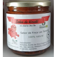 Las Tenerias - Salsa de Tomate Eco Bio-Tomatensoße vegan 340g Glas hergestellt auf Lanzarote