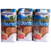 Celgan - Atlantico Leche y Frutas 3x 200ml Tetrapack hergestellt auf Teneriffa