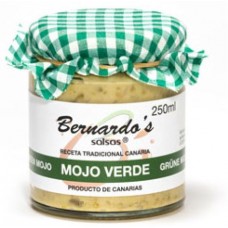 Bernardo's Mermeladas - Mojo Canario Verde grüne milde Mojosauce 250ml hergestellt auf Lanzarote