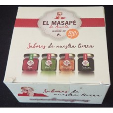 El Masapè - Mojos Gomeros Rojo, Verde, Miel de Palma, Almogrote 4x40g Set hergestellt auf La Gomera 
