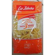 La Isleña - Pluma Rayada 3 Minutos Schnellkoch-Nudeln 3 Minuten 500g produziert auf Gran Canaria