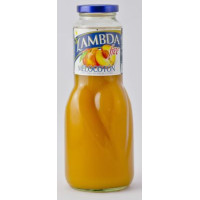 Lambda - Free Melocoton Peach Pfirsich-Saft ohne Zucker 1l Glasflasche hergestellt auf Gran Canaria