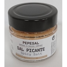 Pepeoil - Pepesal Sal Picante scharf gewürzte Salzmischung 100g Glas hergestellt auf Gran Canaria