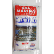Sal Marina Salinas de Janubio Fina feines Meersalz Bio Tüte 1kg hergestellt auf Lanzarote