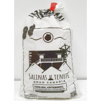 Salinas de Tenefe - Sal medio grano de Canarias Ecologico Bio Meersalz mittlere Körnung 1kg Beutel hergestellt auf Gran Canaria