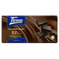 Tirma - Chocolate Negro 53% Cacao dunkle Schokolade Tafel 150g hergestellt auf Gran Canaria