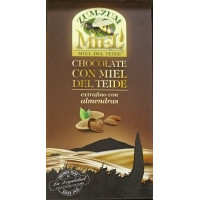 Zum-Zum Miel - Chocolate con Miel de Teide con Almendras Honig-Mandel-Schokolade 150g Tafel hergestellt auf Teneriffa