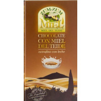 Zum-Zum Miel - Chocolate con Miel de Teide con Leche Honig-Vollmilchschokolade 150g Tafel hergestellt auf Teneriffa