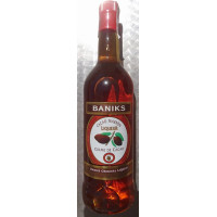 Baniks - Cacao Marron Liqueur Creme de Cacao Schokolikör 20% Vol. 1l Glasflasche hergestellt auf Gran Canaria