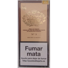 Condal No. 3 Estuche Puros 4 kanarische Zigarren in Schachtel hergestellt auf Gran Canaria