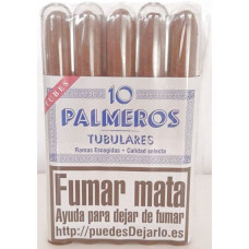 Palmeros 10 Tubulares Ramas Escogidas 10 Zigarren einzeln in Plastikröhrchen hergestellt auf Gran Canaria