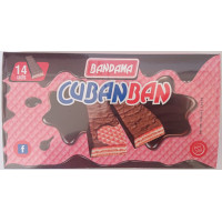 Bandama - Cubanban Waffelriegel mit Schokoladenüberzug 14x 20g 280g hergestellt auf Gran Canaria