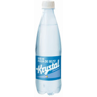 Krystal - Agua de Seltz Mineralwasser mit Kohlensäure 500ml PET-Flasche hergestellt auf Teneriffa
