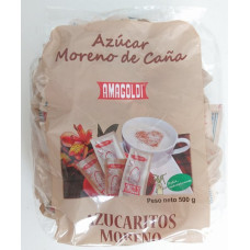 Amagoldi - Azucaritos Portions-Rohrzucker einzeln verpackt je 7g 500g hergestellt auf Gran Canaria