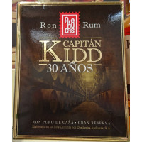 Arehucas - Ron Capitan Kidd 30 Anos 30 Jahre alter kanarischer Rum 700ml 40% Vol. hergestellt auf Gran Canaria