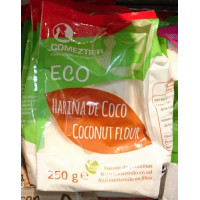 Comeztier - Harina de Coco Eco Kokosnussmehl Bio 250g Tüte hergestellt auf Teneriffa