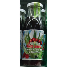Costa Canaria - Zumo De Tuno Indio Y Aloe Vera 500ml Flasche hergestellt auf Gran Canaria
