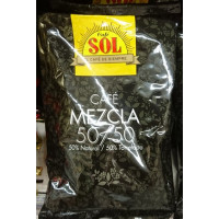 Café Sol - Mezcla molido 50% Natural / 50% Torrefacto Röstkaffee gemahlen gemischt 250g Tüte hergestellt auf Gran Canaria