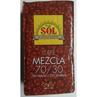 Café Sol - 70% Natural / 30% Torrefacto mezcla molido Espresso-Kaffee gemahlen 250g hergestellt auf Gran Canaria