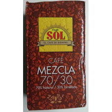 Café Sol - 70% Natural / 30% Torrefacto mezcla molido Espresso-Kaffee gemahlen 250g hergestellt auf Gran Canaria