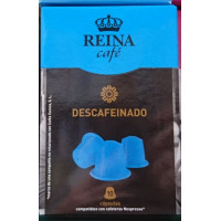 Cafe Reina - Descafeinado 10 Capsulas Kaffee-Kapseln entkoffeiniert je 5g hergestellt auf Teneriffa