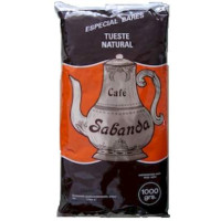 Cafe Sabanda Tueste Natural Grano Hosteleria Kaffee ganze Bohnen 1kg Tüte Ursprung: Brasilien, verarbeitet auf Teneriffa