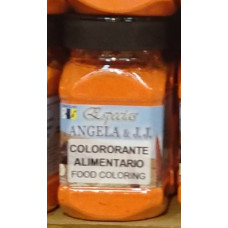 Especias Angela & J.J. - Colororante Alimentario Lebensmittelfarbe orange Pulver 250g PET-Glas hergestellt auf Teneriffa